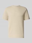 Tom Tailor Regular Fit T-Shirt aus Baumwoll-Mix in Beige, Größe L