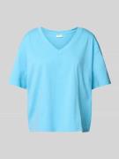 Tom Tailor Denim Boxy Fit T-Shirt aus reiner Baumwolle in Hellblau, Gr...
