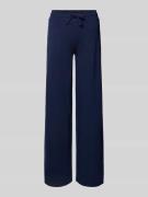 Review Sweatpants mit elastischem Bund in Marine, Größe L