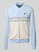 Ellesse Sweatjacke mit Logo-Badge Modell 'RISANI' in Hellblau, Größe L