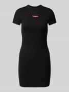 Tommy Jeans Schmales Minikleid aus Ripp in Black, Größe XS