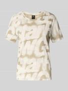 G-Star Raw T-Shirt mit Rundhalsausschnitt und Label-Detail in Beige, G...