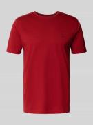 Fynch-Hatton T-Shirt mit Label-Stitching in Rot, Größe L