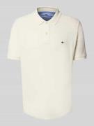 Fynch-Hatton Regular Fit Poloshirt mit Logo-Stitching in Offwhite, Grö...