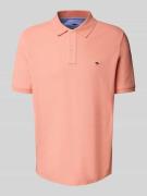 Fynch-Hatton Regular Fit Poloshirt mit Logo-Stitching in Lachs, Größe ...