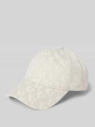 CK Calvin Klein Basecap mit Label-Strukturmuster in Beige, Größe 1