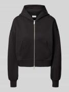 Calvin Klein Jeans Oversized Sweatjacke mit Kapuze in Black, Größe L