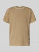 G-Star Raw T-Shirt mit Label-Patch in Beige, Größe L