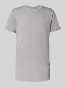 G-Star Raw T-Shirt mit Label-Detail und Rundhalsausschnitt in Hellgrau...