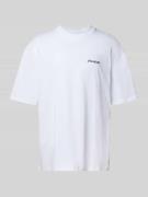 Pegador Oversized T-Shirt mit Label-Print Modell 'MILES' in Weiss, Grö...
