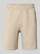 Pegador Sweatshorts mit elastischem Bund in Beige, Größe L