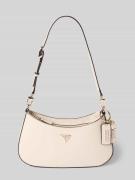 Guess Handtasche mit Label-Applikationen Modell 'NOELLE II' in Ecru, G...