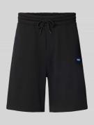Hugo Blue Sweatshorts mit Logo-Patch Modell 'Nasensio' in Black, Größe...