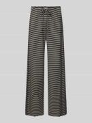 Jake*s Casual Straight Leg Pyjama-Hose mit Tunnelzug in Black, Größe L