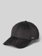 BOSS Basecap mit monochromer Musterung in Black, Größe 1