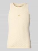 BLKVIS Tanktop mit Label-Stitching in Offwhite, Größe S