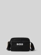 BOSS Umhängetasche mit gummiertem Label Print Modell 'CATCH-3.0' in Bl...