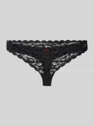 HUGO String mit Label-Detail in Black, Größe L