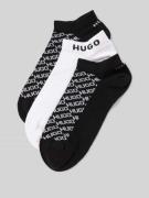 HUGO Sneakersocken im 3er-Pack mit Logo-Details in Black, Größe 35-38