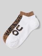 HUGO Sneakersocken mit elastischem Rippenbündchen im 2er-Pack in Hellb...