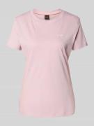 BOSS Orange Regular Fit T-Shirt aus reiner Baumwolle in Rosa, Größe L