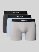 BOSS Regular Fit Trunks aus Baumwoll-Elasthan-Mix im 3er-Pack in Hellb...