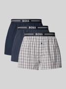 BOSS Regular Fit Boxershorts aus reiner Baumwolle im 3er-Pack in Hellb...