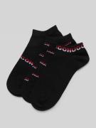 HUGO Sneakersocken mit Label-Detail im 3er-Pack in Black, Größe 39-42