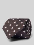 BOSS Krawatte aus Seiden-Mix in Dunkelbraun, Größe 1
