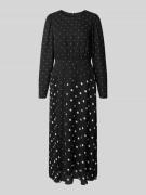 Marc Cain Midikleid mit Rundhalsausschnitt in Black, Größe 36