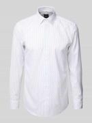 BOSS Slim Fit Hemd aus Baumwoll-Mix in Weiss, Größe 38