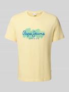 Pepe Jeans Regular Fit T-Shirt aus reiner Baumwolle Modell 'MILTON' in...