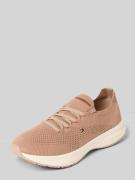 Tommy Hilfiger Low Top Sneaker in Strickoptik in Taupe, Größe 37