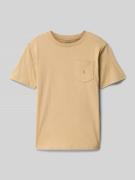 Polo Ralph Lauren Teens T-Shirt mit Label-Stitching in Beige, Größe L