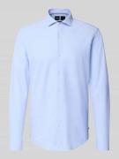 BOSS Slim Fit Businesshemd aus Jersey in Bleu, Größe 44