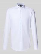 BOSS Slim Fit Businesshemd aus reiner Baumwolle Modell 'HANK' in Weiss...