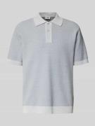 Drykorn Regular Fit Poloshirt mit Strukturmuster Modell 'TAMIAN' in Bl...