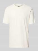 Drykorn T-Shirt mit geripptem Rundhalsausschnitt Modell 'RAPHAEL' in O...