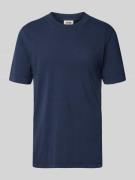 Drykorn T-Shirt mit geripptem Rundhalsausschnitt Modell 'RAPHAEL' in D...