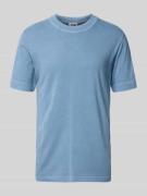 Drykorn T-Shirt mit geripptem Rundhalsausschnitt Modell 'RAPHAEL' in B...