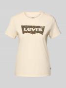 Levi's® T-Shirt mit Label-Print Modell 'THE PERFECT TEE' in Sand, Größ...