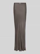 WEEKDAY Maxirock mit gelegten Falten Modell 'Oka' in Dunkelbraun, Größ...