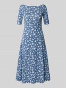 Lauren Ralph Lauren Midikleid mit U-Boot-Ausschnitt Modell 'MUNZIE' in...