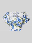 YAS Cropped Blusenshirt mit Square-Neck-Ausschnitt Modell 'SIENNA' in ...