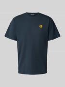 Forét T-Shirt mit Motiv-Stitching Modell 'TOURNESOL' in Marine, Größe ...