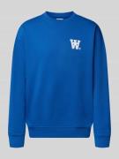 Wood Wood Sweatshirt mit Logo-Badge Modell 'Noel' in Royal, Größe L