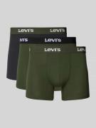 Levi's® Boxershorts mit elastischem Logo-Bund im 3er-Pack in Oliv, Grö...