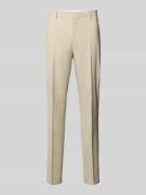 BOSS Slim Fit Anzughose aus Schurwoll-Mix mit Leinen-Anteil Modell 'Le...