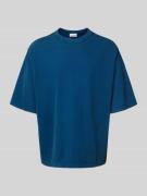 REVIEW Boxy Fit T-Shirt mit Rundhalsausschnitt in Dunkelblau, Größe L