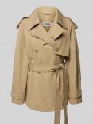 Drykorn Trenchcoat mit Reverskragen und Bindegürtel Modell 'WELNEY' in...